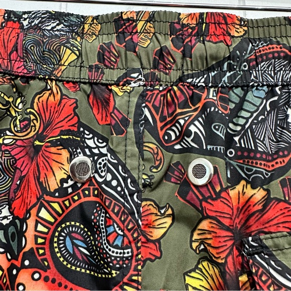 Jared Lang Printed Swim Trunks Shorts Men’s Size Medium - Picture 7 of 14